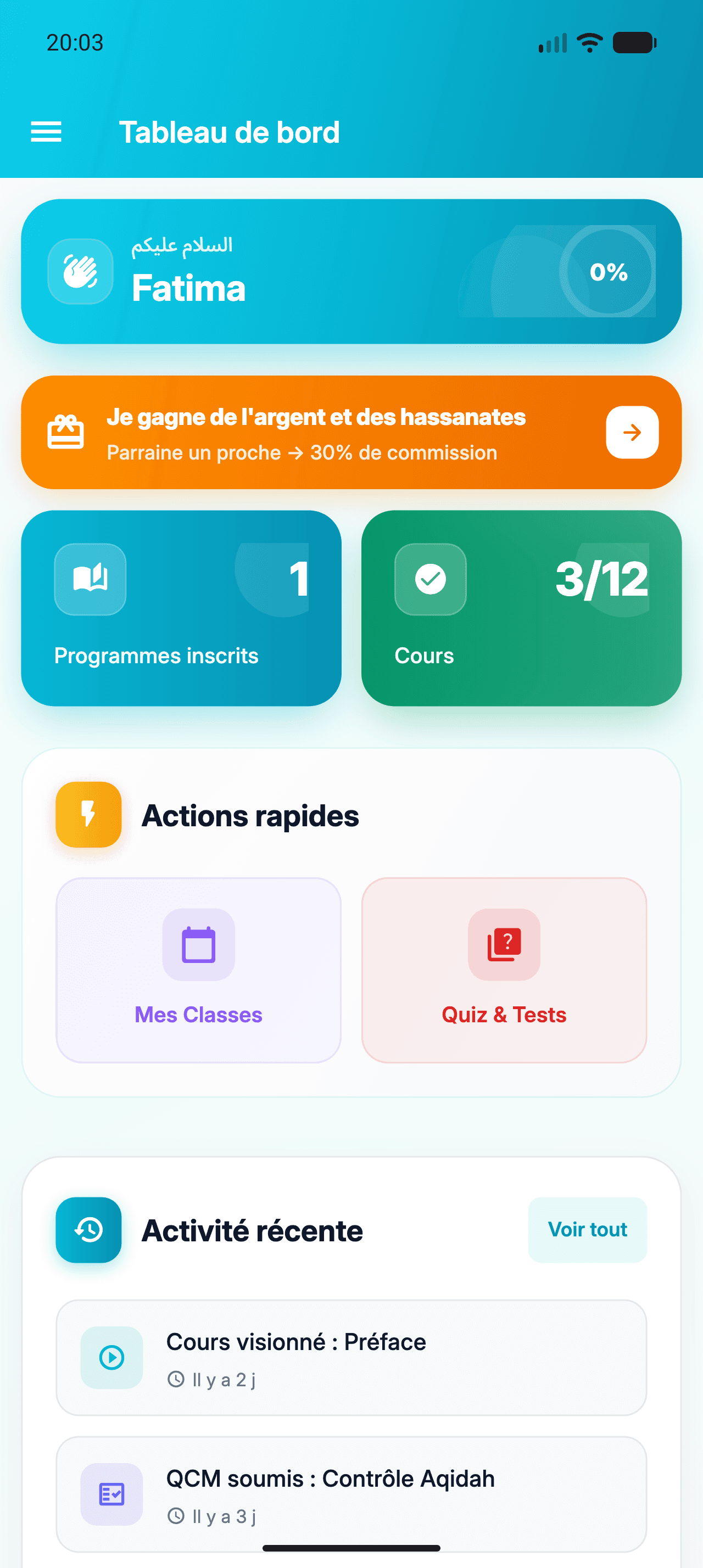 Un suivi hebdomadaire