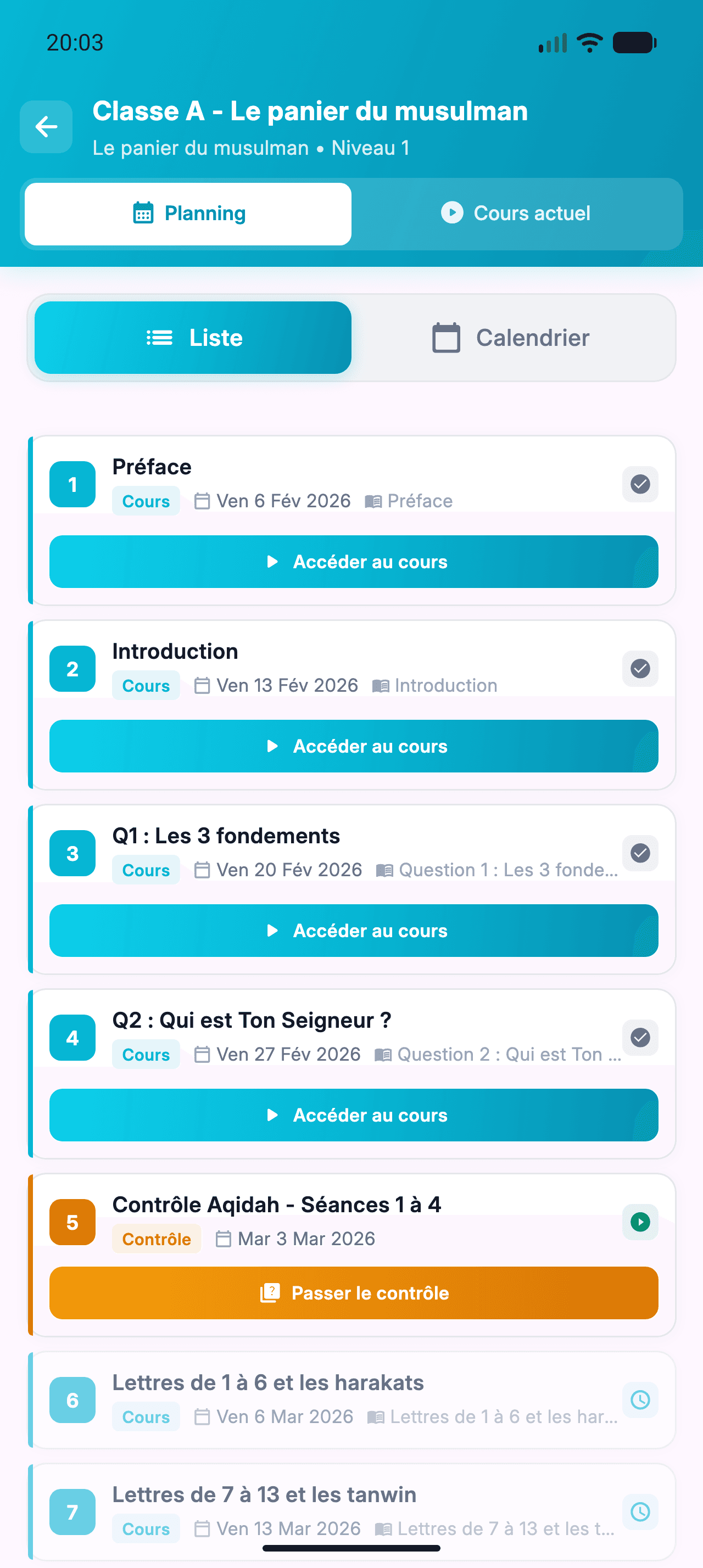 Une progression mesurée
